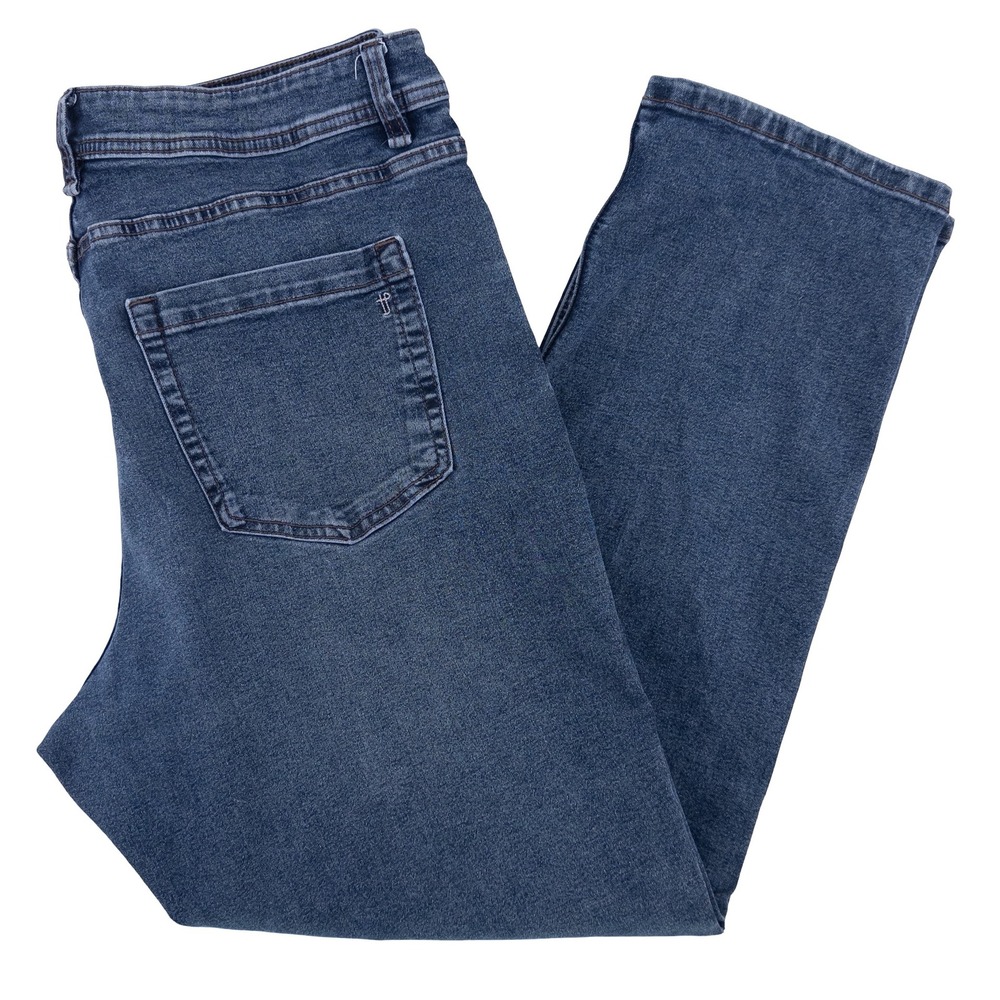 The‎ Perfect Jean TPJ Mens 38x30 Thick Thicc Jeans Blue Stretch Denim Straight